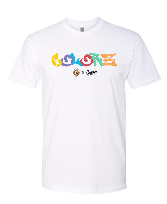 Colorz White T-Shirt front